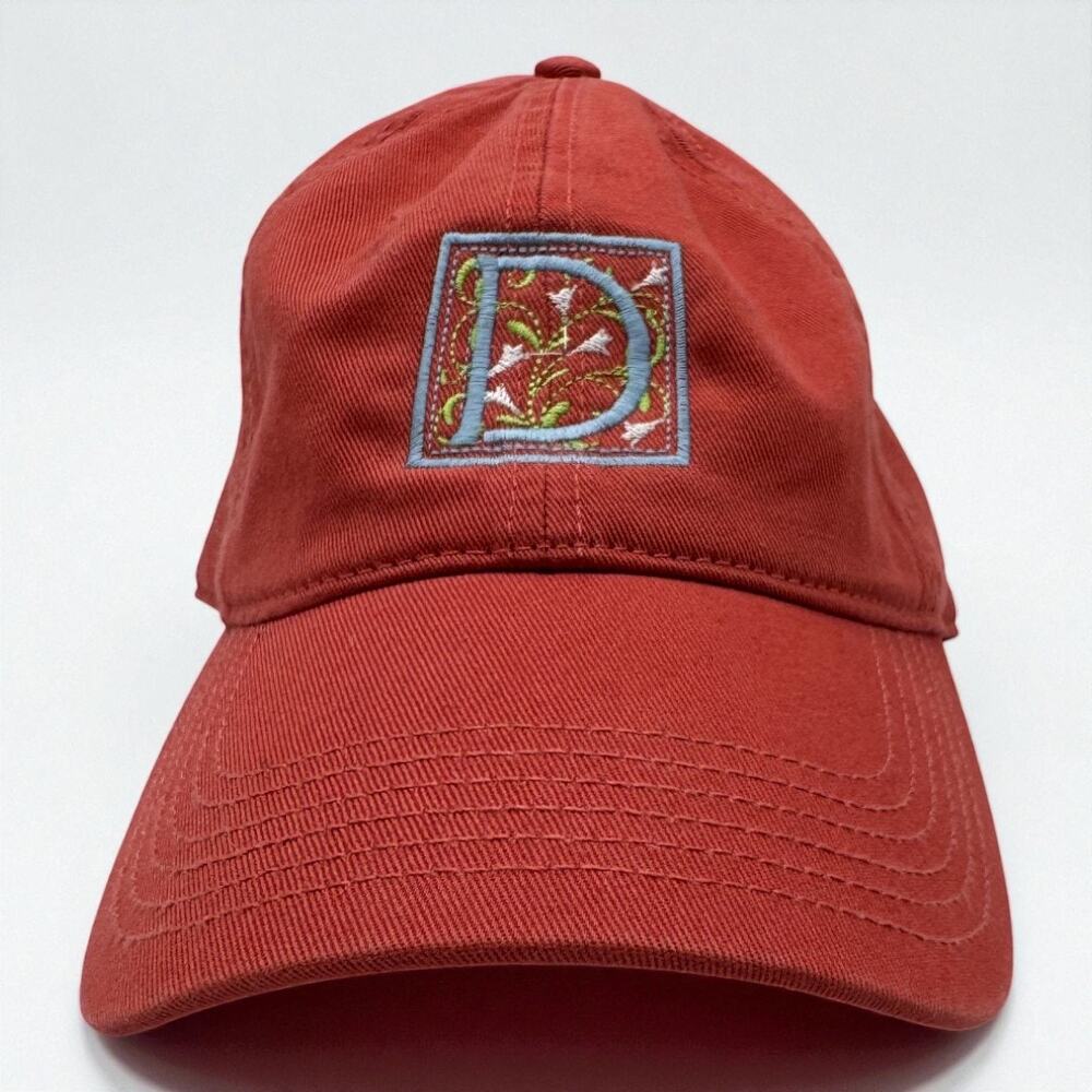 Red “D” Embroidered Dad Hat | Vintage Style Adjustable Cap | Mad Capper